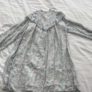 Chloe Floral Kids Dress - Pink and Blue